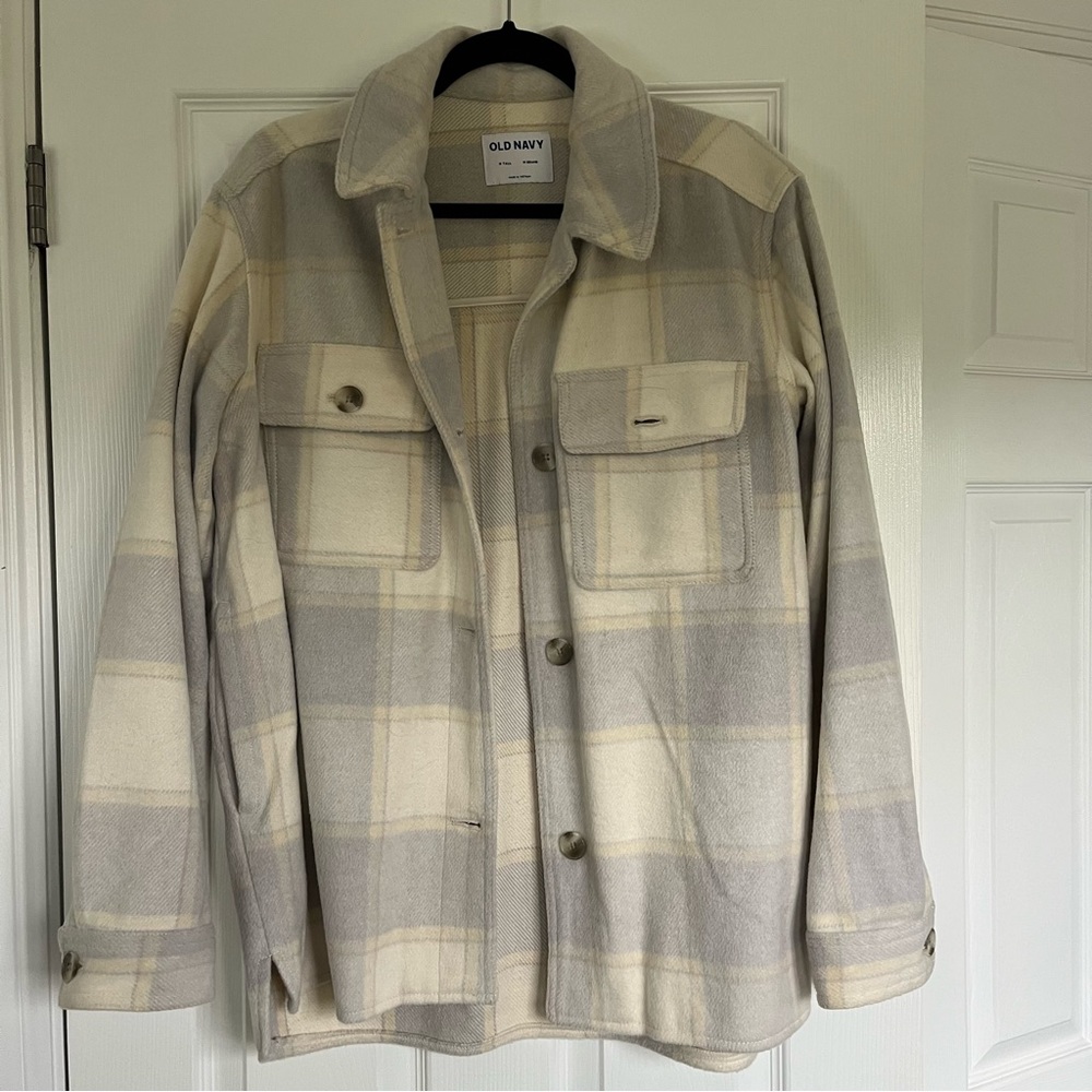 Old Navy plaid shacket